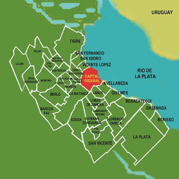 Mapa Conourbano Bonaerense